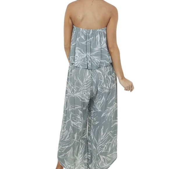 Sage Printed Strapless Layered Jumpsuit Sz S NWT! - Picture 6 of 7